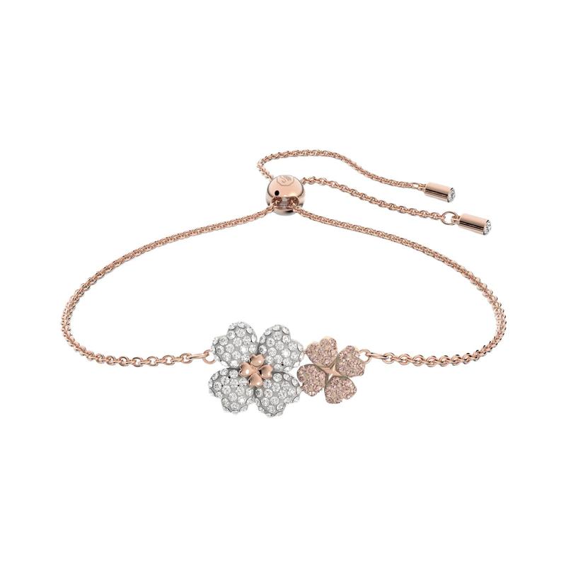 Swarovski Latisha Bracelet Flower, Ambilight rose gold-tone plated multicolor 5636591