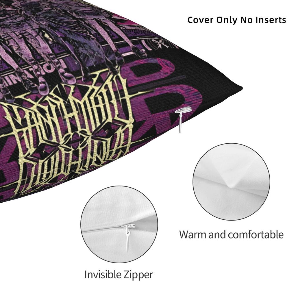 Band-Maiko Band Maid Rock Music Square Pillowcases Polyester Home Cushion Cover Cute Home Decoration Throw Pillow Case 40*40