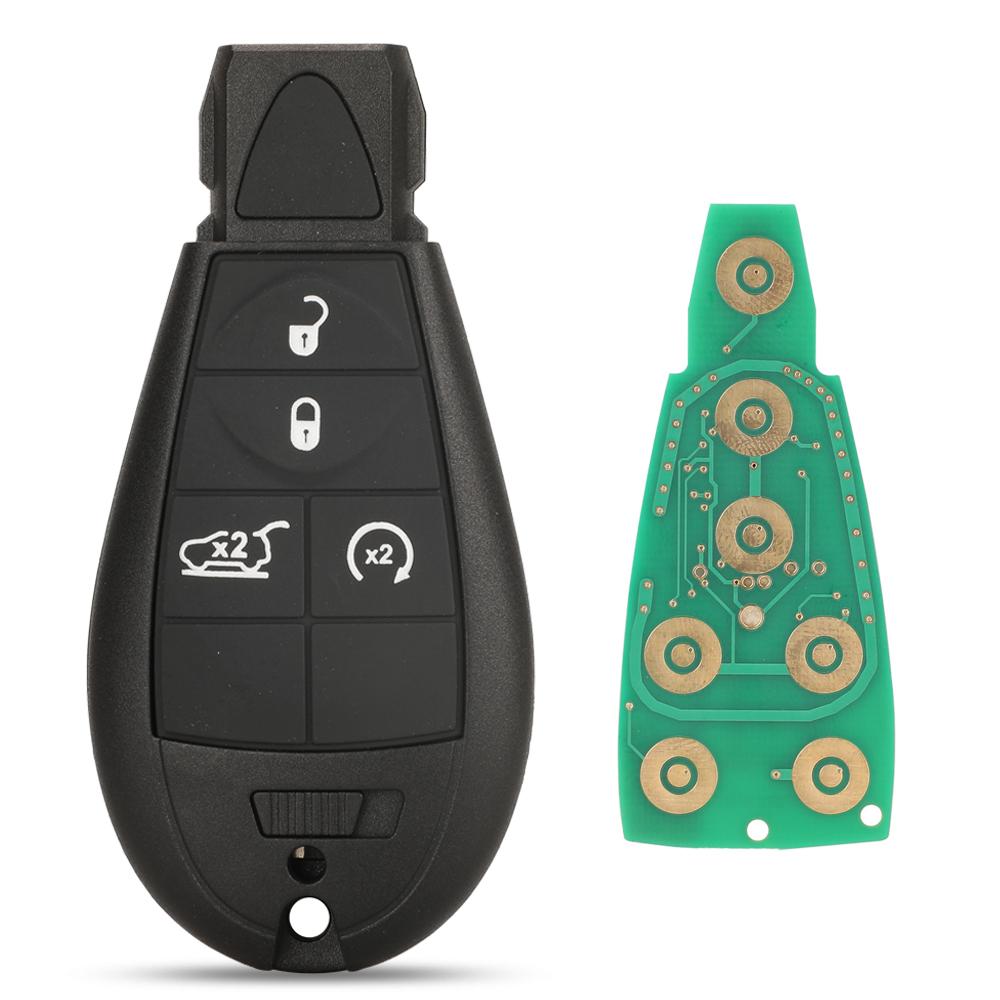 Jingyuqin Fobik GQ4-53T Afstandsbediening Autosleutel 433MHz PCF7961M 4A Chip voor Jeep Cherokee Sport KL 2014 2015 2016 2017 2018 2019 Fob
