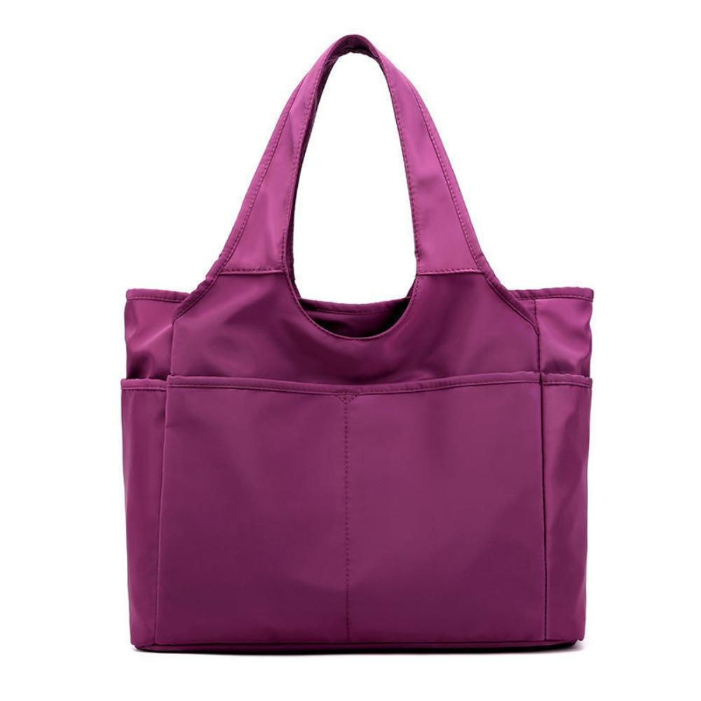 Large Capacity Nylon Shoulder Bag Oxford Cloth Handbag Portable Underarm Tote Bag  Travel