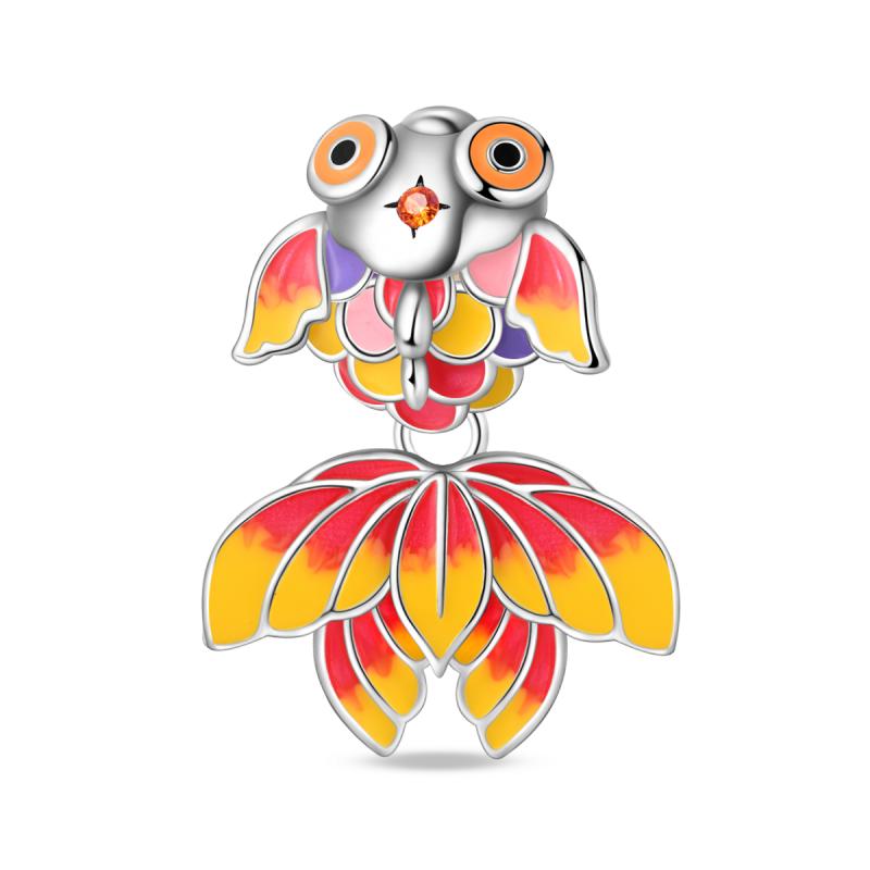 Copper Fish Charms Koi Fish Goldfish Shark Pendants Beads Fit Original Bracelet Jewelry Diy Marking Gift