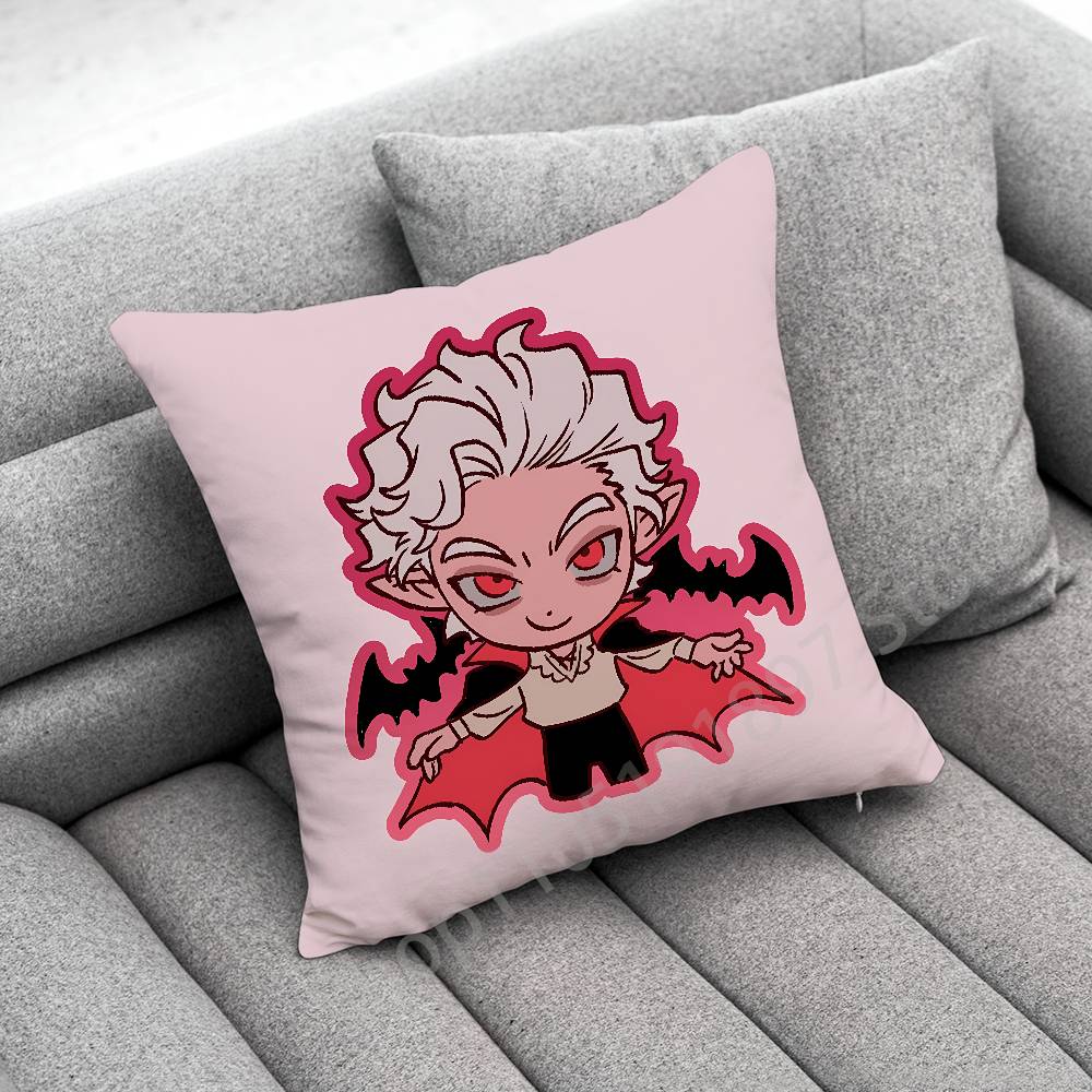 B-Baldurs G-Gate 3 Astarion Throw Pillow Case For 55x55cm 40x40cm 45x45cm 50x50cm 30x30cm Square Office Pillowship Cover