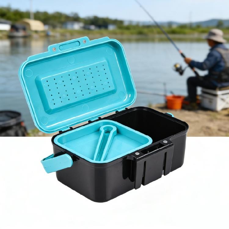 Breathable Anglers Baits Case Efficient Fishing Accessory Box Earthworms Lures Ventilation Box Sea Fishing Baits