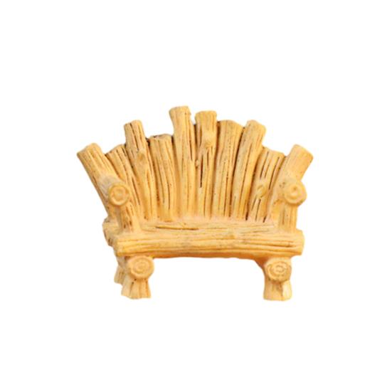 Mini Cartoon House Figurine Miniature Road Sign Chair Stone Letter Box Mushroom Statue House Micro Landscape Fairy Garden Decoration