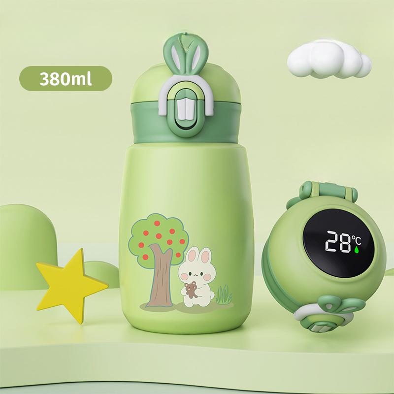 

Новый высококачественный термос из нержавеющей стали 316 от Online Celebrity — это удобная чашка для питья для детей с эластичной крышкой, нажимаемой одной кнопкой. 380ml зелёный