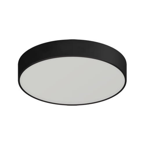 Led Ceiling Lamp 24W 2480Lm 4000K Black Round Totem Ideus 03927