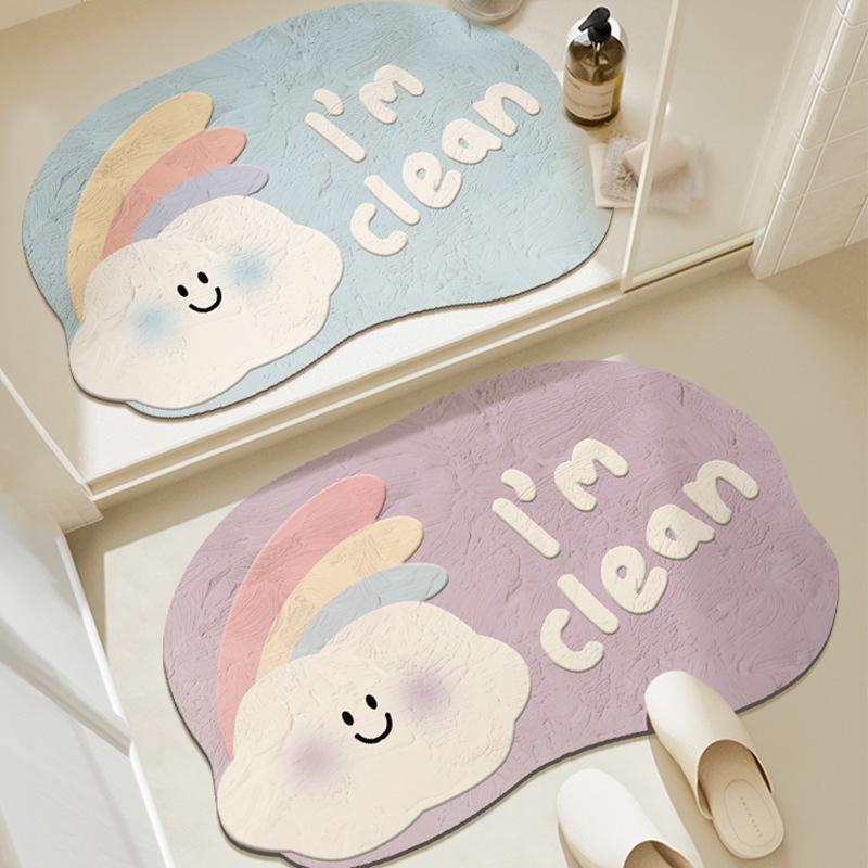 Cartoon Non-slip Washable Diatom Mud Bathroom Mat