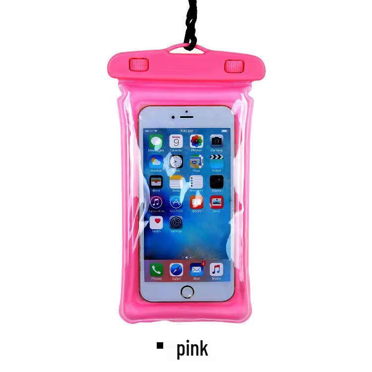 Waterproof Touchscreen Phone Pouch for Swimming and Rafting - Self-Sealing Transparent Case