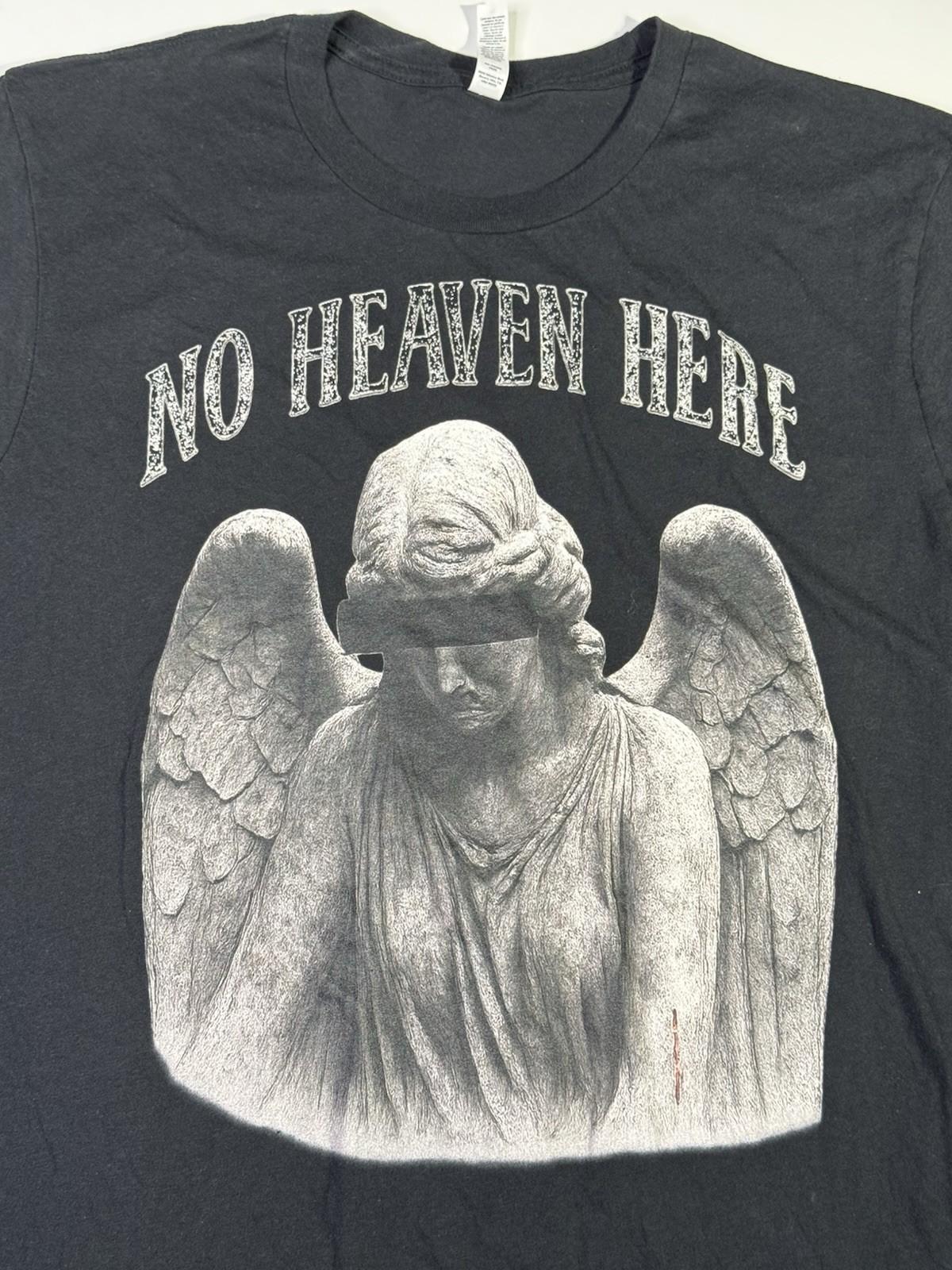 Goth Angel Mens XL Black Gothic Art Graphic Tee Unisex T-Shirt XXXXL