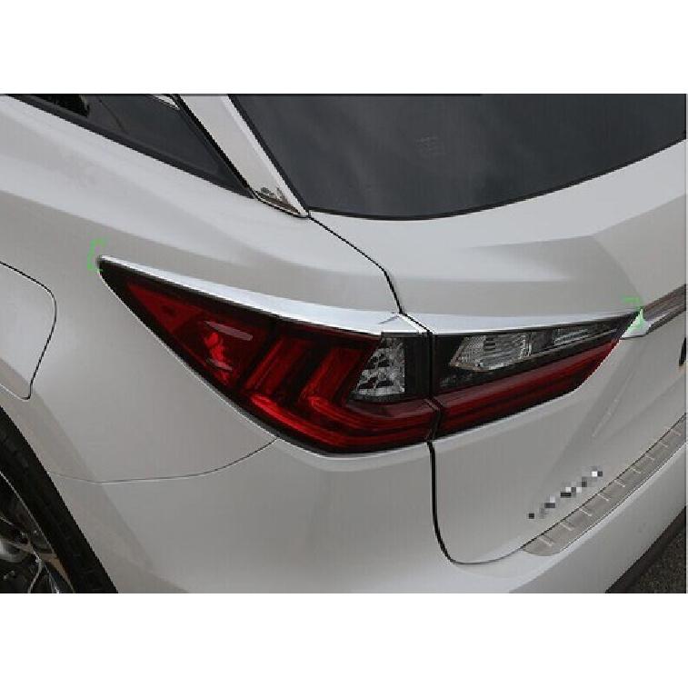 Chrome Rear Light Tail Cover Trim For 2016- Lexus RX200t RX300 RX350 RX450h