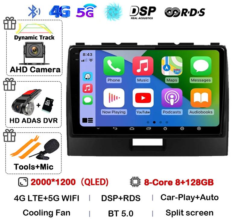 Android 14 Carplay For Suzuki Wagon R 2010 2011 2012 2013 2014 2015 2016 2017 2018 Car Radio Multimedia Video Player GPS Stereo