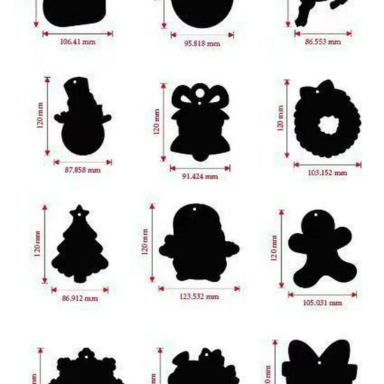 Cross-Border Christmas DIY Scratch Art Bookmarks for Kids - Holiday Gifts and Decorations