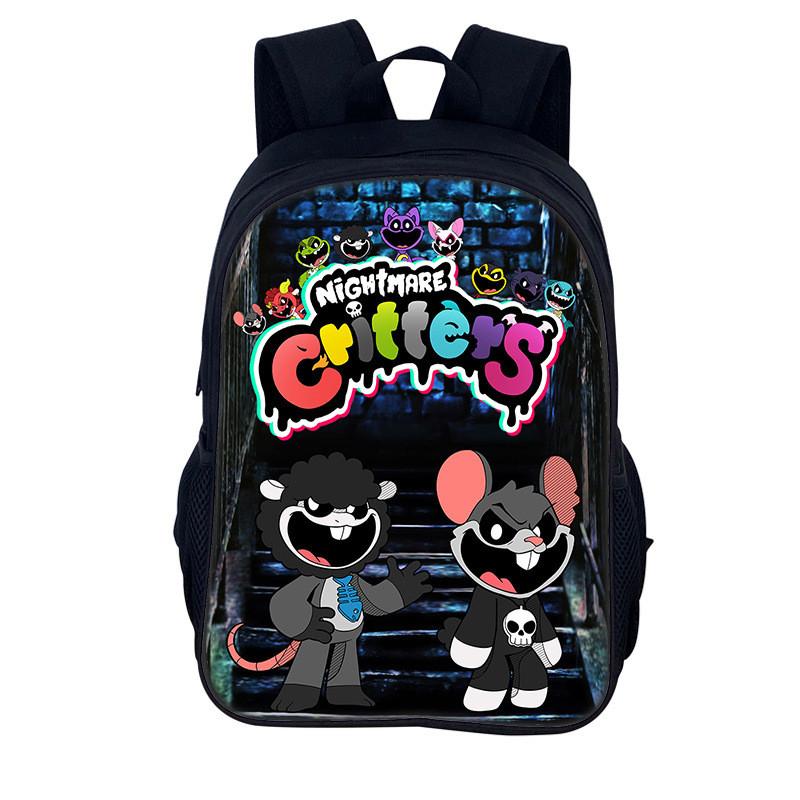 Backpack Critters Nightmare Printing Cartoon Game Student High Rucksack Capacity
