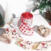 New Imitation Linen Christmas Ribbon 2m Handmade Gift Box Strap DIY Bow Ribbon DIY Crafts