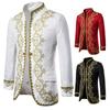 Peito moda festa ouro glitter masculino europeu ouro incrustado presente vestido ópera palco terno respirável