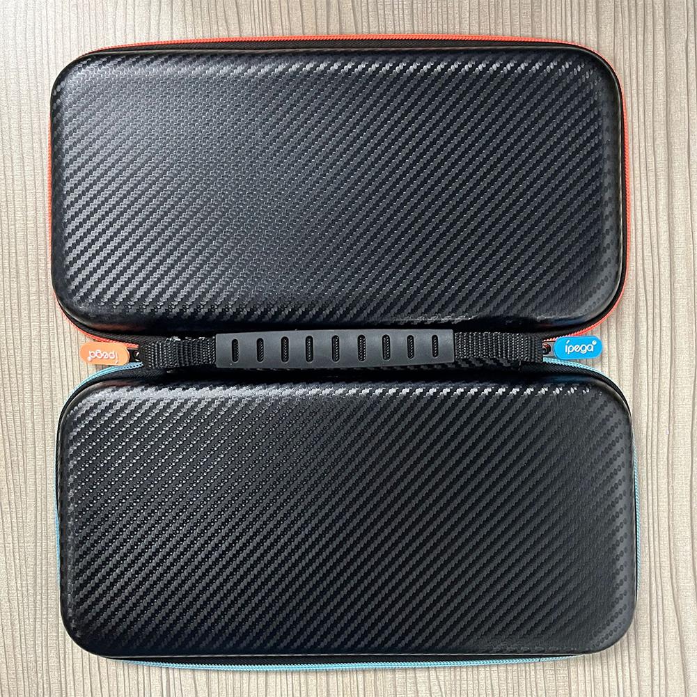 Portable Storage Bag Anti-Scratch Travel Carrying Bag Lightweight Hard Shell Storage Bag Carbon Fiber for Switch 2 Game Console