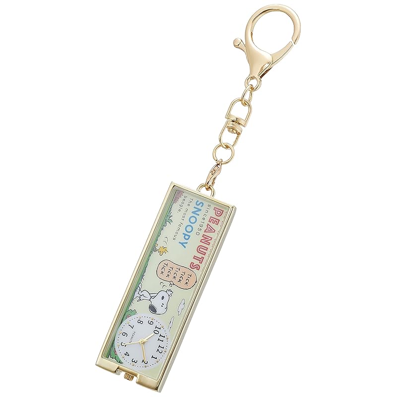 

[Field work] pocket watch analog snoopy key chain watch white dial PNT019-1 ladies