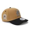 New Era Cap 9FORTY Two Tone Side Patch MLB Detroit Wheat Black 940AF OS DETTIGCO WS68 A-Frame