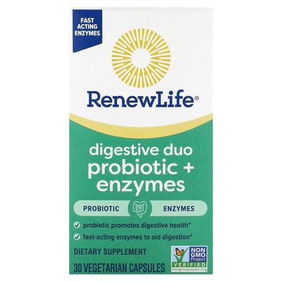 Digestive Duo Probiotic + Enzyme, 30 Veggie Capsules