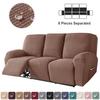1 /3 Seater Water Repellent Polar Fleece Recliner Sofa Cover Elastic Relax Armchair Cover Stretch Lazy Boy Reclining Chair Cover