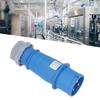 Industriell stikkontakt IP44 Vanntett Messing Kontakt Luftfartskontakt 2P+E 32A AC 220240V