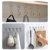 Strong Adhesive Wall Hooks Transparent Door Wall Hangers for Kitchen Bathroom Organizer Storage Hook Towel Clothes Key Holder