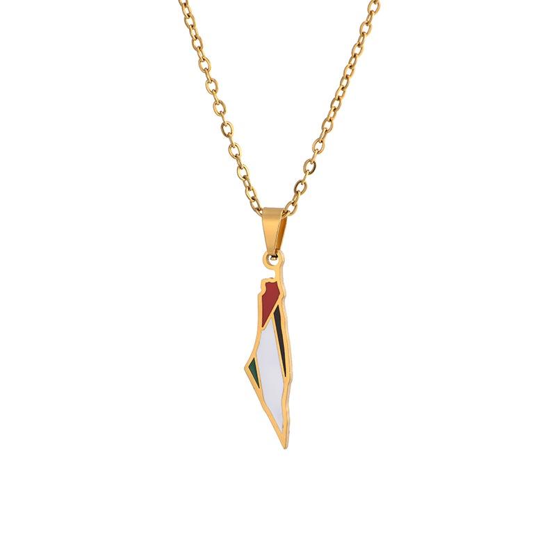 Trendy Stainless Steel Pendant Necklace For Cross-border E-commerce Geometric Shape O Chain Style