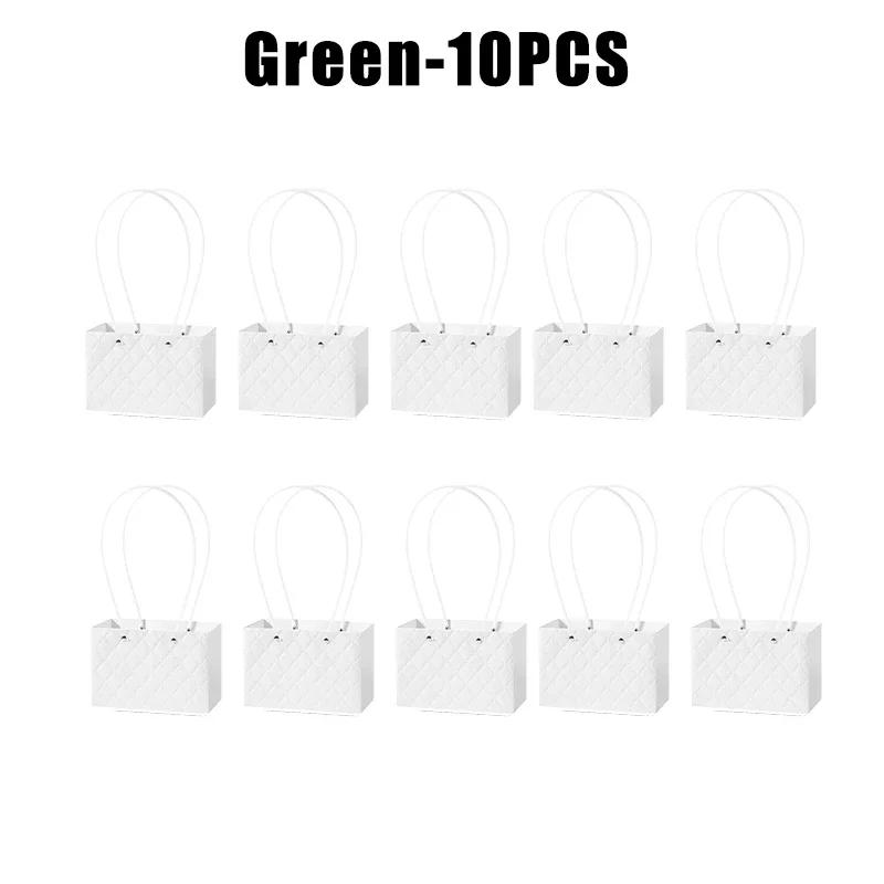 Flower Gift Bags Paper Bouquet Bags Rectangle Flower Box for Arrangements Bouquet Box with Handles Florist Supplies for Wedding