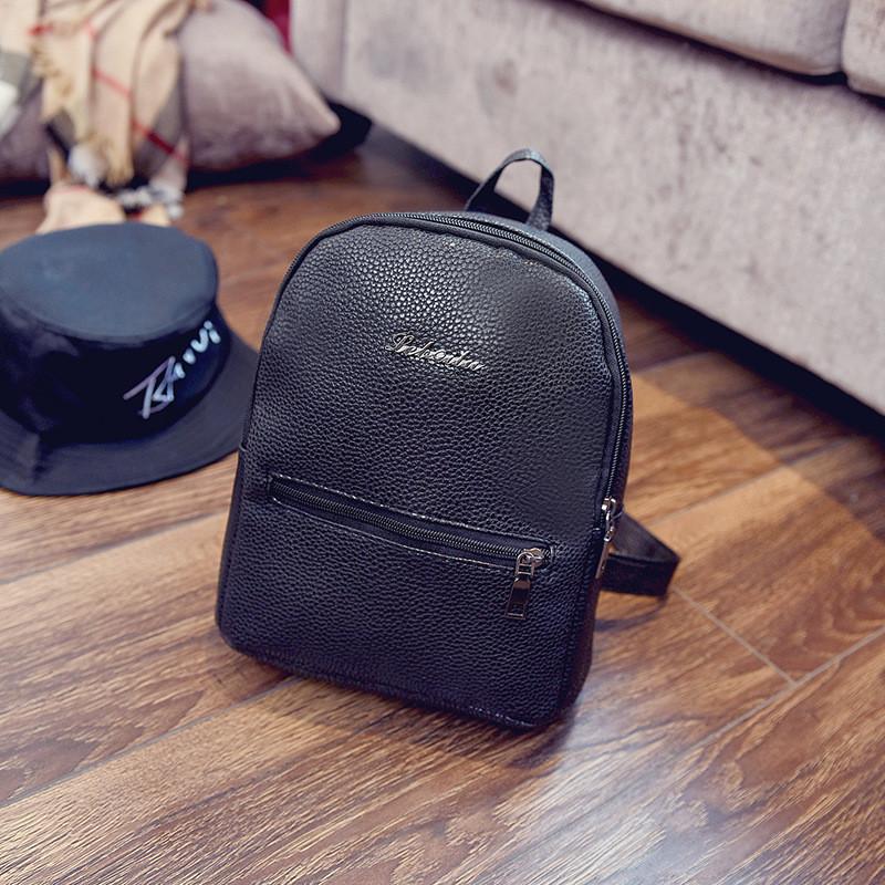 Women Lady Leather Mini Teenager Girls Stylish Outdoor Travel Shopping Backpacks