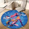1pc KPop Demon Hunters8 Design Printed Area Round Carpet for Bedroom Living Room Home Decor Rugs Mat Non Slip Mat Rug for Bedside