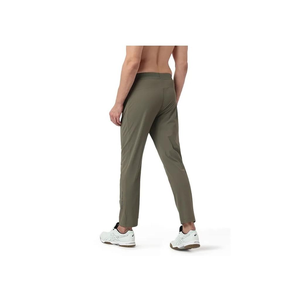 Asics Logo Mid-Waist Breathable Comfort Moisture-Wicking Sports Long Pants Men Bottoms Military-Green 2031E662-301