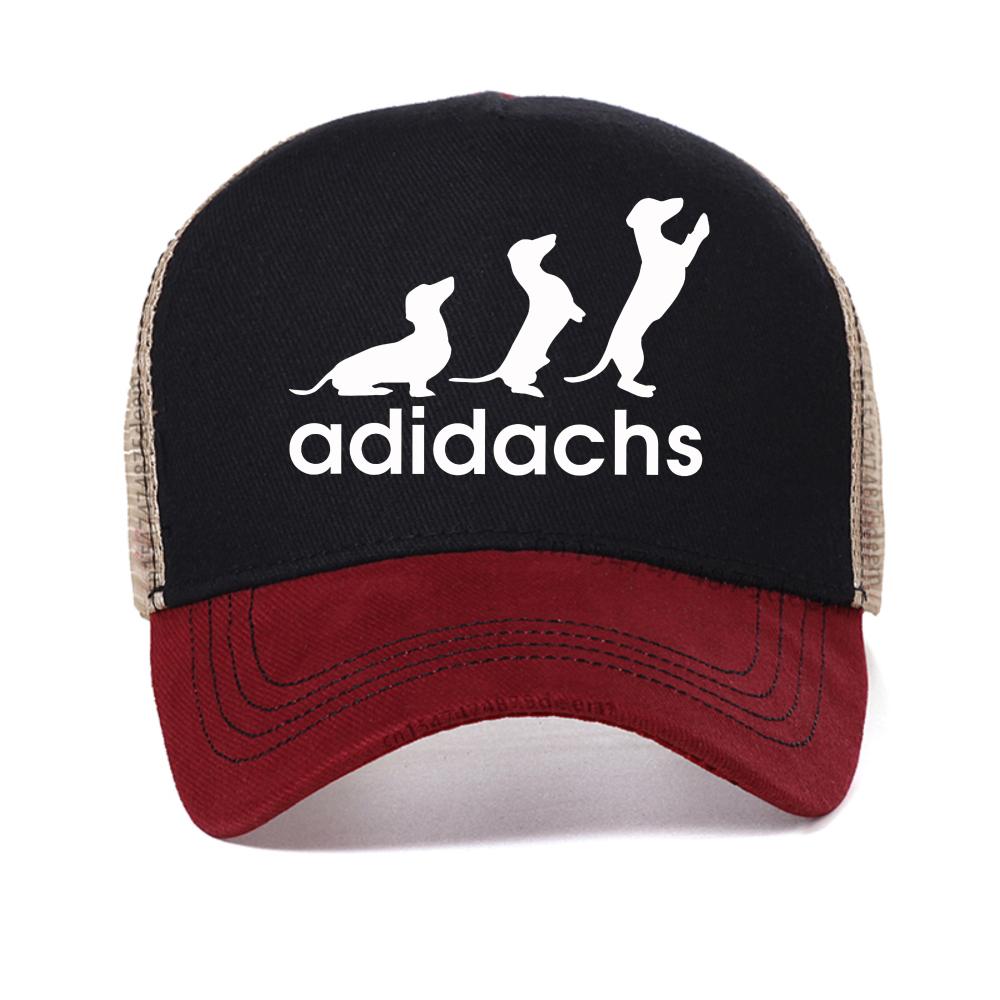 Dachshund Dog Lover pritn baseball cap Unisex Women Wiener Dog caps outdoor Breathable adjustable mesh trucker hats snapback hat Adjustable
