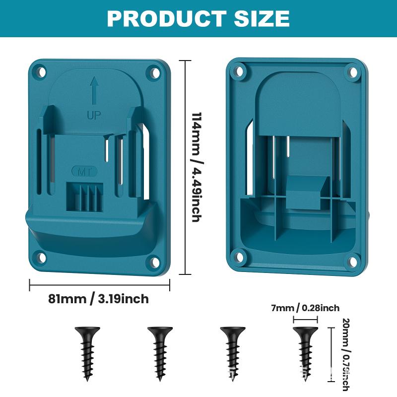 Wall Mount Electric Tool Holder For 18V Wall Power Mount Storage Battery Bracket Fixing Newest Drill Holder Slots Stand