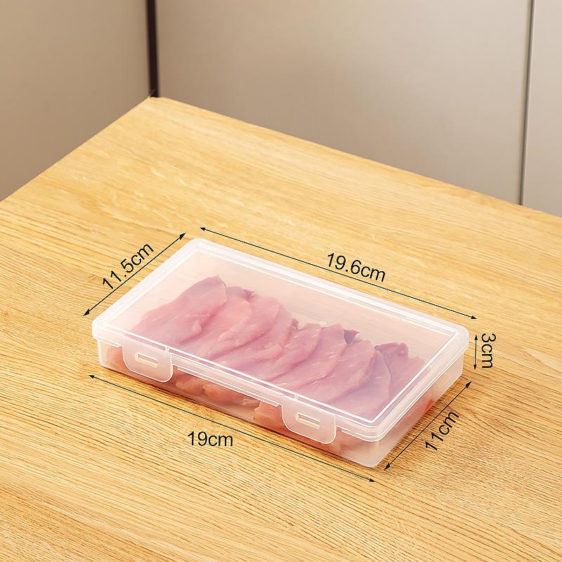 Refrigerator Storage Box with Lid Food Grade Transparent Frozing Meat Box Large Capacity Multi-function Vegetable Fruit Food Preservation Container