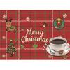 1PCS Christmas Placemats Heat Resistant and Anti-slip Dish Mats Insulation Desk Mat Kitchen Tableware Pad Protector Decoration