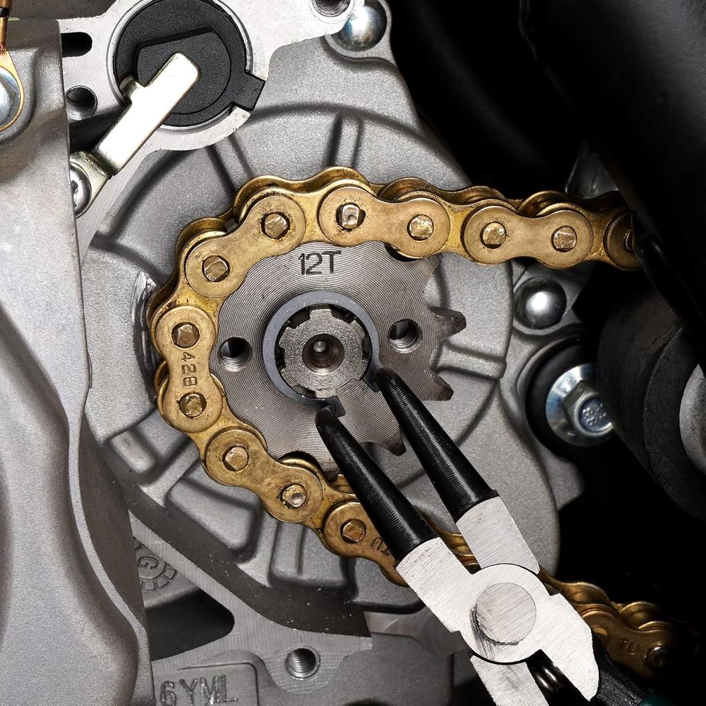 17MM 428 Motorcycle Sprocket, 428-12T Motorcycle Front Engine Sprocket for 50cc 70cc 90cc 110cc 125cc Dirt Pit Bike Mini Bike ATV 4 Wheeler Moped