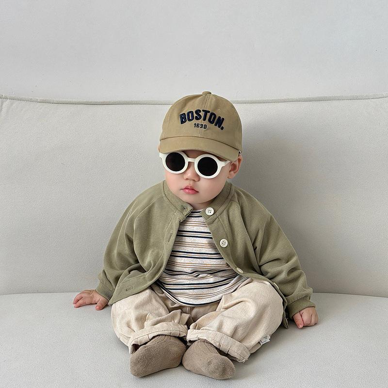 Boys' Trendy Korean Casual Jacket & Versatile Pants Set