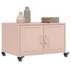 Pink Coffee Table 68 X 50 X 43.5 Cm Steel