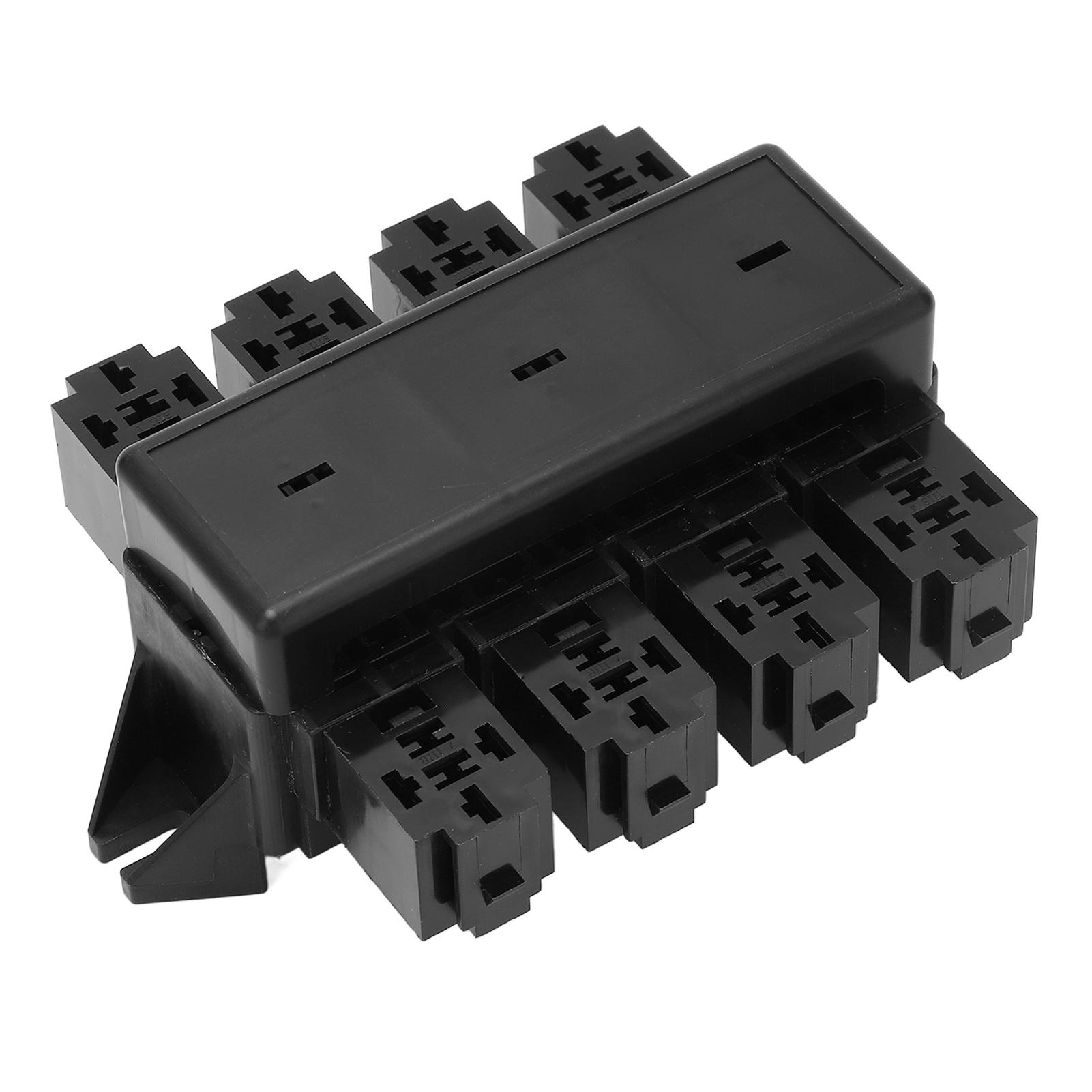 

Держатель предохранителя лезвия с 20 слотами, огнестойкий ПК, сильный 8-позиционный релейный блок для автомобильных автобусов, яхт