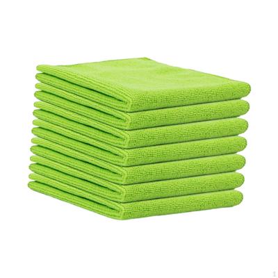 7 peças de pano de limpeza de microfibra toalha reutilizável portátil multiuso janela pano