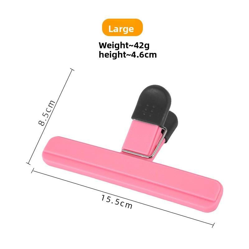 

Клипсы для герметичной упаковки для хранения свежести, для домашних снеков, пищевой пластик, современный простой стиль, оптовая продажа Large розовый