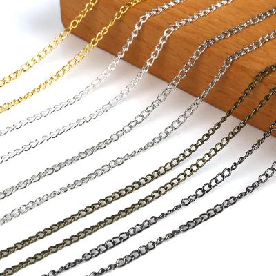 Catena fai da te in metallo da 5 m per gioielli fatti a mano: Bracciale, collana, estensione orecchini e accessori