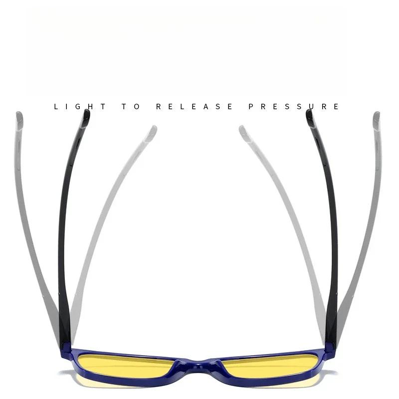 Ultralight Sports Night Vision Glasses  Anti Blue Ray Sleeping Gaming Eyewear Trendy UV400 Glasses for Women Men Goggles