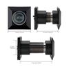 Solid Brass Square 28mm Door Peephole 220 Degree HD Optical Glass Lens Privacy Cover Heavy Duty Universal Fit for 42-54mm Door Thickness