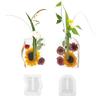 Resin Mold for Plant Propagation Station Vase Silicone Mold Oval Wave Shaped Flower Pot with Test Tube for Hydroponic