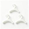 3/5Pcs White Plastic Purse Hanger Hooks Smooth Anti Scratch Edge Curved Design For Closet Storage
