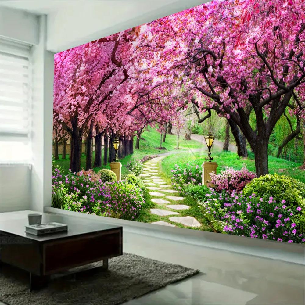 Natural Wall Tapestry Mandala Garden Landscape Bohemian Room Decoration Psychedelic Tapiz Hippie Bedroom Cloth Carpet 8 Sizes