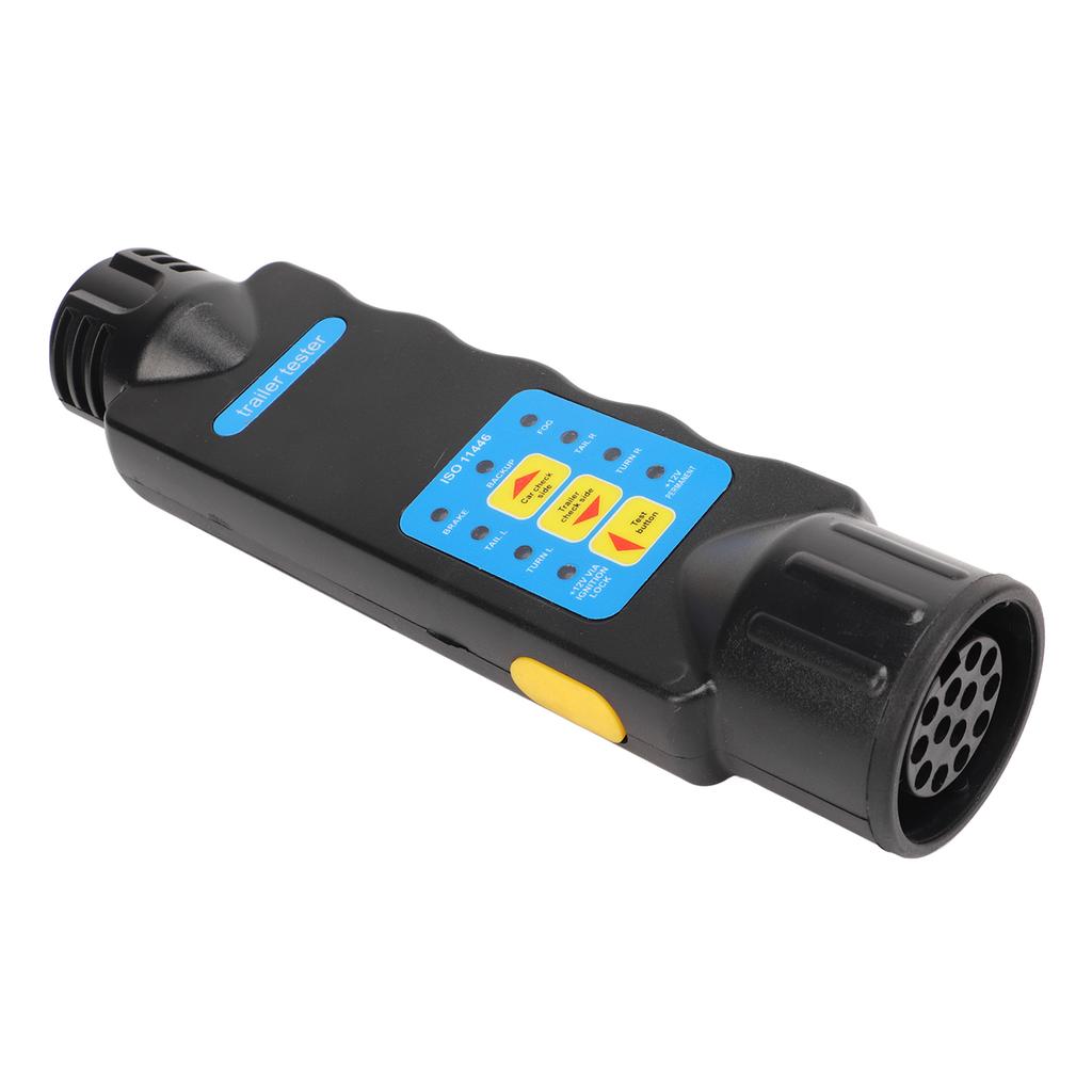 Trailer Tester 12V 13pin Tow Bar Light Plug Socket Wiring Test Diagnostic Tool Resistance Test Fault Detect for RV
