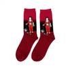 1 Pair Autumn Winter Retro Men Socks Couple Socks New Art Van Gogh Mural World Famous Oil Painting Series Funny Socks