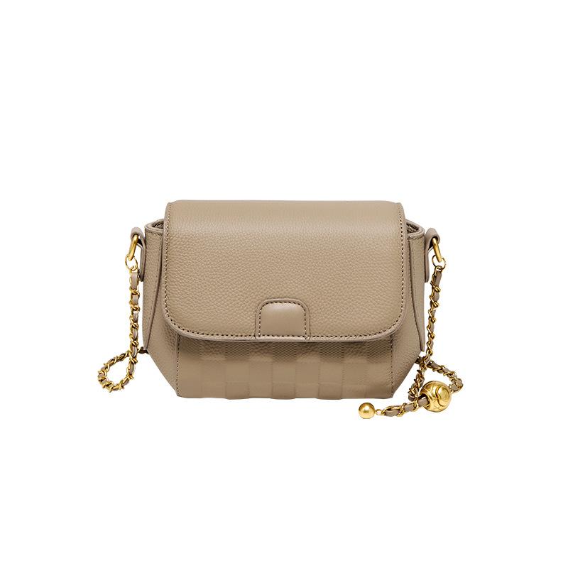 Mrs. Qiao Bag for Women 2025 New Autumn Winter Crossbody Bag Small Bag High-end Women's Chain Small Square Bag Genuine Leather Women's Bag